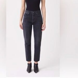 Agolde Fen 26 High Rise Taper black-grey